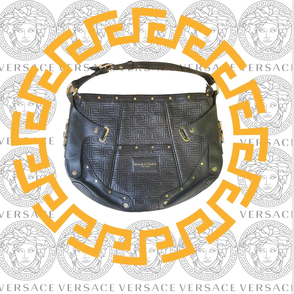 VERSACE Coture handbag | gold hardware | quilted leather | used